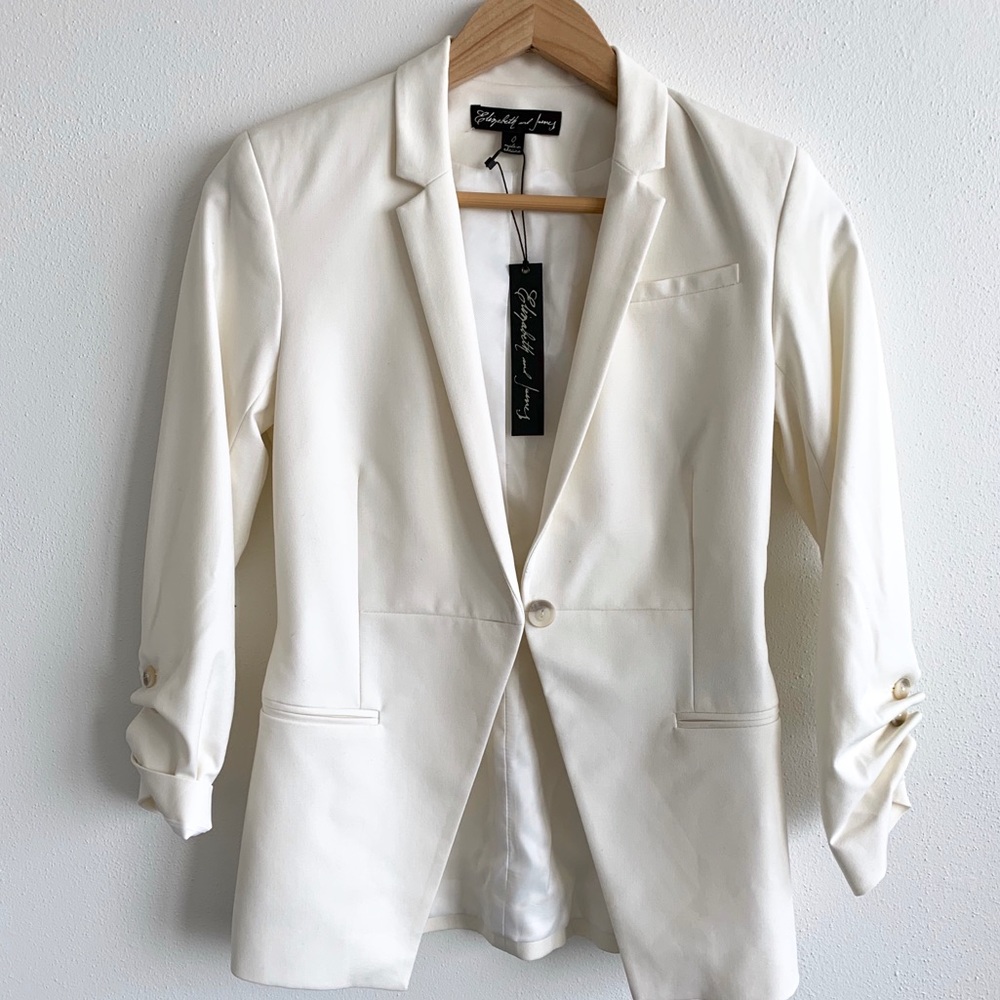 Elizabeth & James Jax Cream Ivory Blazer